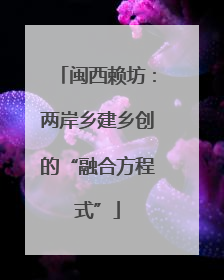 闽西赖坊：两岸乡建乡创的“融合方程式”
